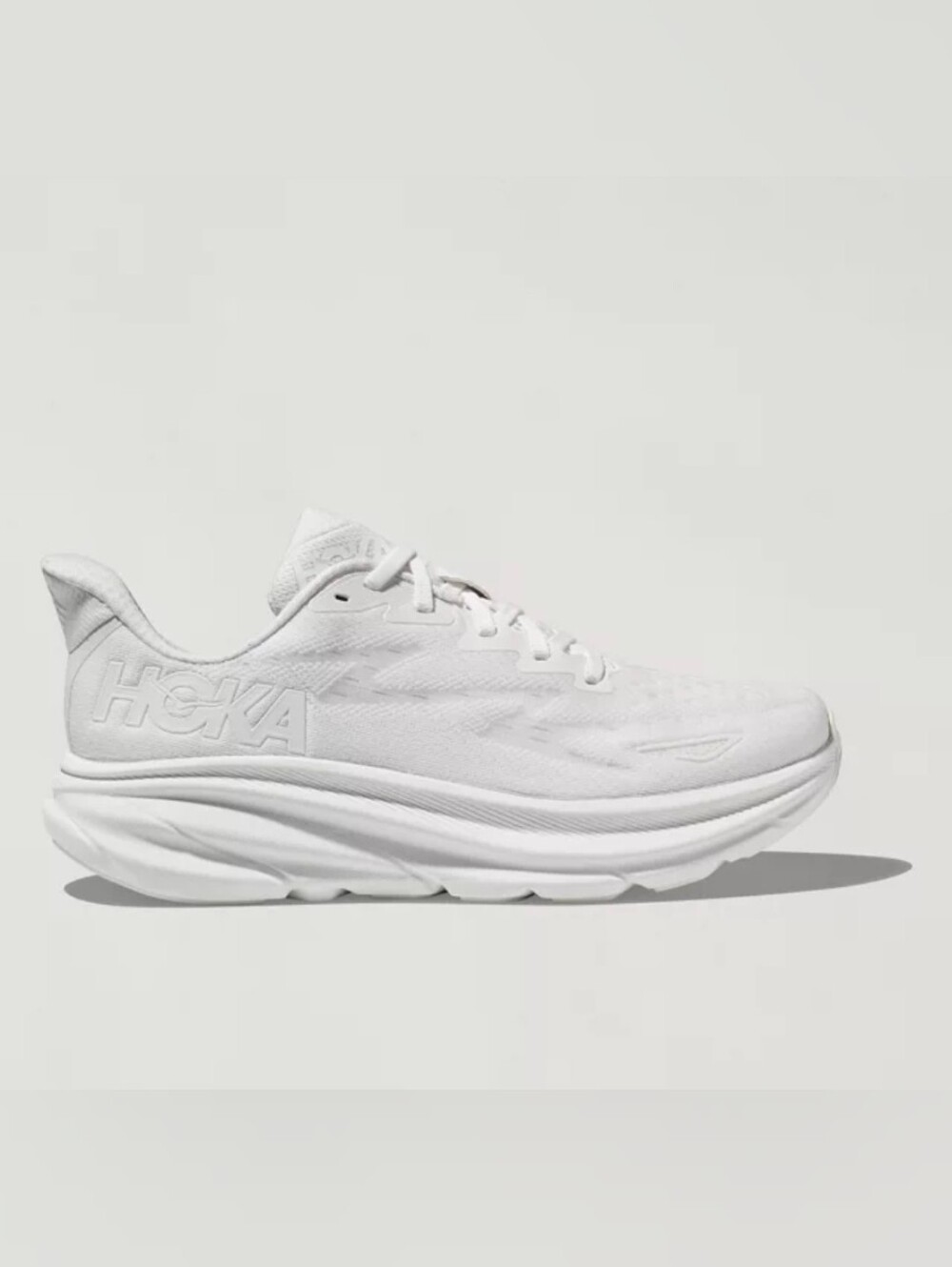 Hoka Clifton 9 Women's Triple White Size 7.5B